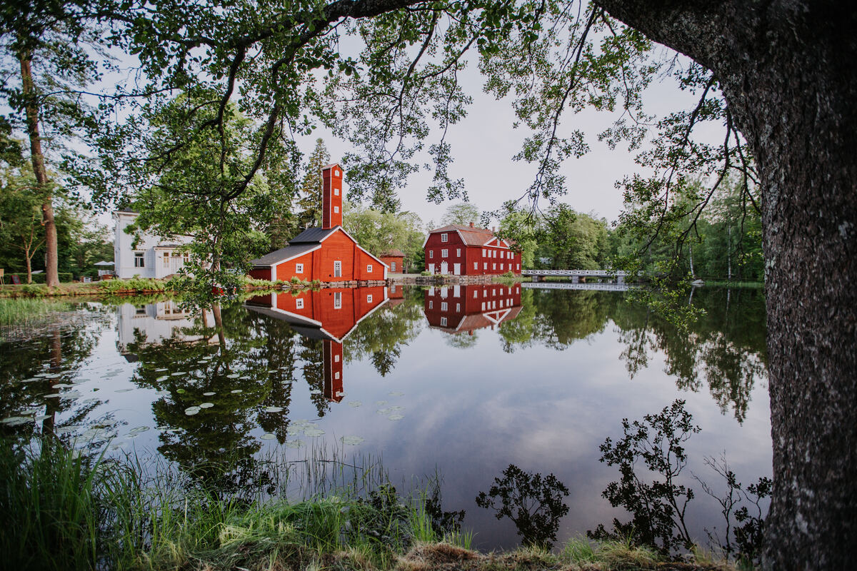 Historic buildings in the Strömfors Ironworks village. - Julia Kivelä