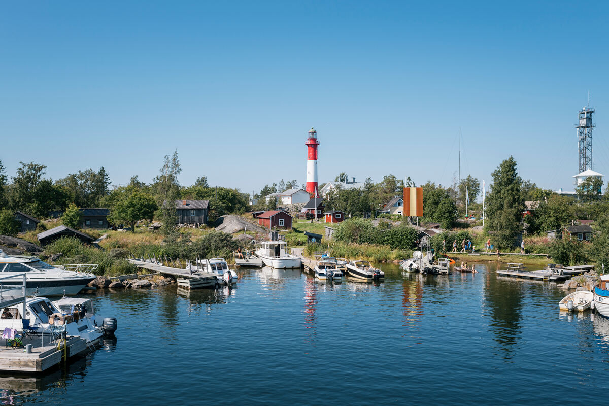 Scenic view of the harbour on Tankar Lighthouse Island, located off the coast of Kokkola. - Juho Kuva